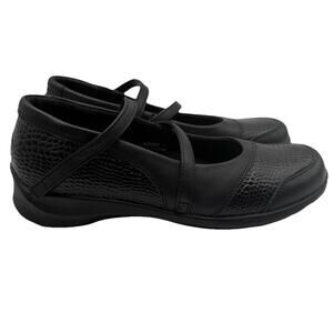 Aetrex Julia Women's Mary Jane Shoes Sz 7 N Narrow Black Leather Comfort E360W